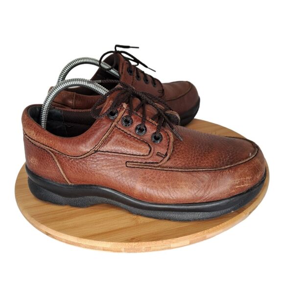 Apex Men\'s Shoe Ariya Walker #Y910M Oxford Size 7.5 Brown Leather + Black Sole main image 15